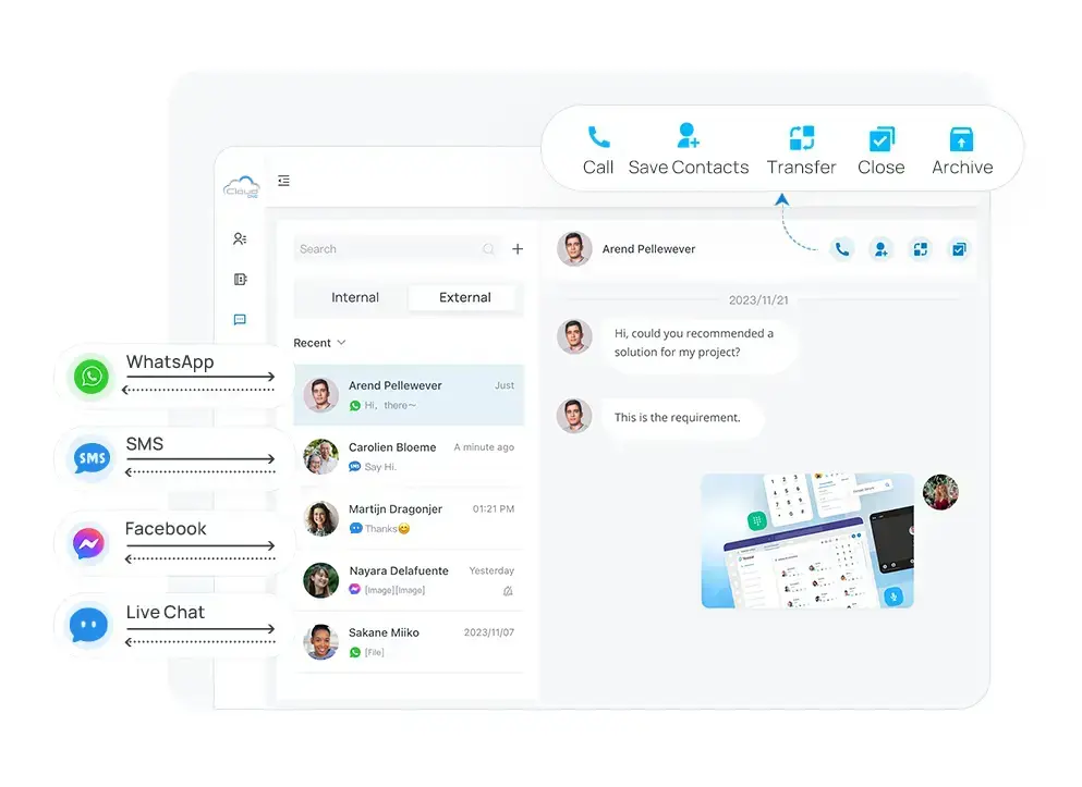 Unified communications features