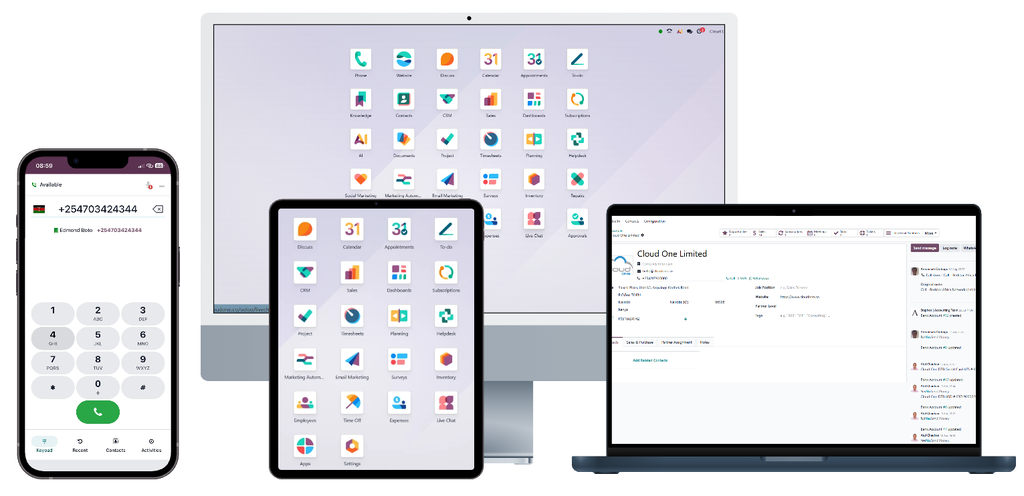 Managed Odoo Phone System Contact Centre Cloud Edition Subscription